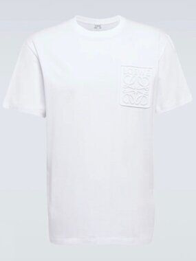 LOEWE  Debossed Anagram T-Shirt in White